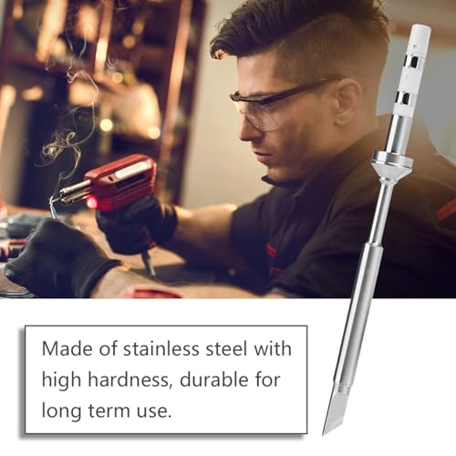 Image of TS100 Soldering Iron Tips Kit (Complete Set of 7 Pieces) with 7 Stainless Steel Replacement Heads Mini Portable Welding Soldering Tools
