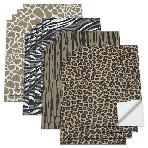 American Greetings Wrapping Paper Sheets with Gridlines, Animal Print (16 Sheets, 30 in. x 20 in.)