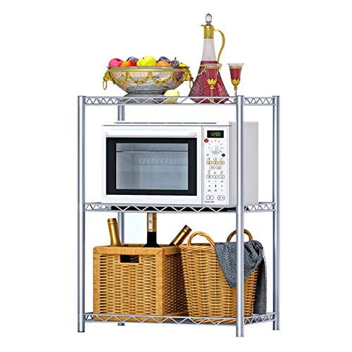 Küche Verstärkt 3 Ebenen Storage Rack for Mikrowellenherd Reiskocher Moderne Küche Storage Rack Badezimmer Organisator Regal Metall