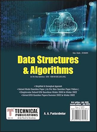 Amazon.in: Buy Data Structures and Algorithm for GTU 20 Course (III ...