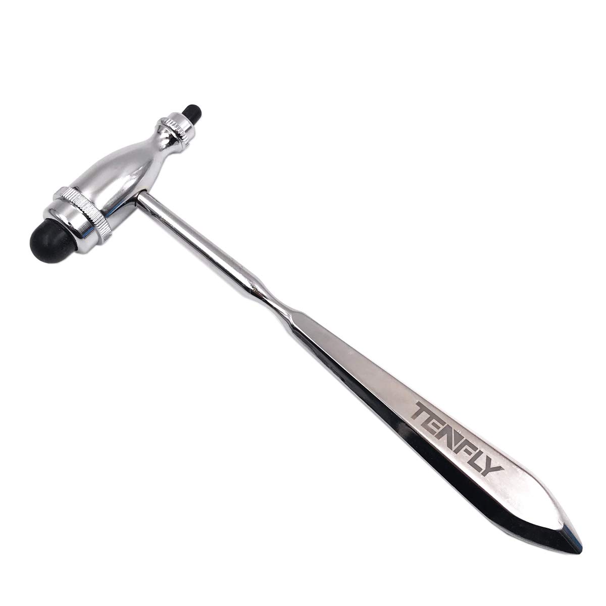 TENFLY Reflex Hammer, Neurological Reflex Hammer with Pointed Tip Handle, for Neurologic Reflex Diagnosis and Testing, Zinc-Alloy Metal.