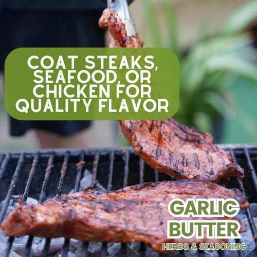 Everything But The Garlic Butter Herbs & Seasoning | Gourmet Seasoning, Artisanal Spice Blend | All Natural, Non GMO | Small Batch, Hand Made | Made in USA | No MSG or Artificial Ingredients | GLP-1 Friendly | Sustainably Sourced, Ultra Premium Spice Mix | Bougie BBQ | Gustus Vitae | #809 - Image 5