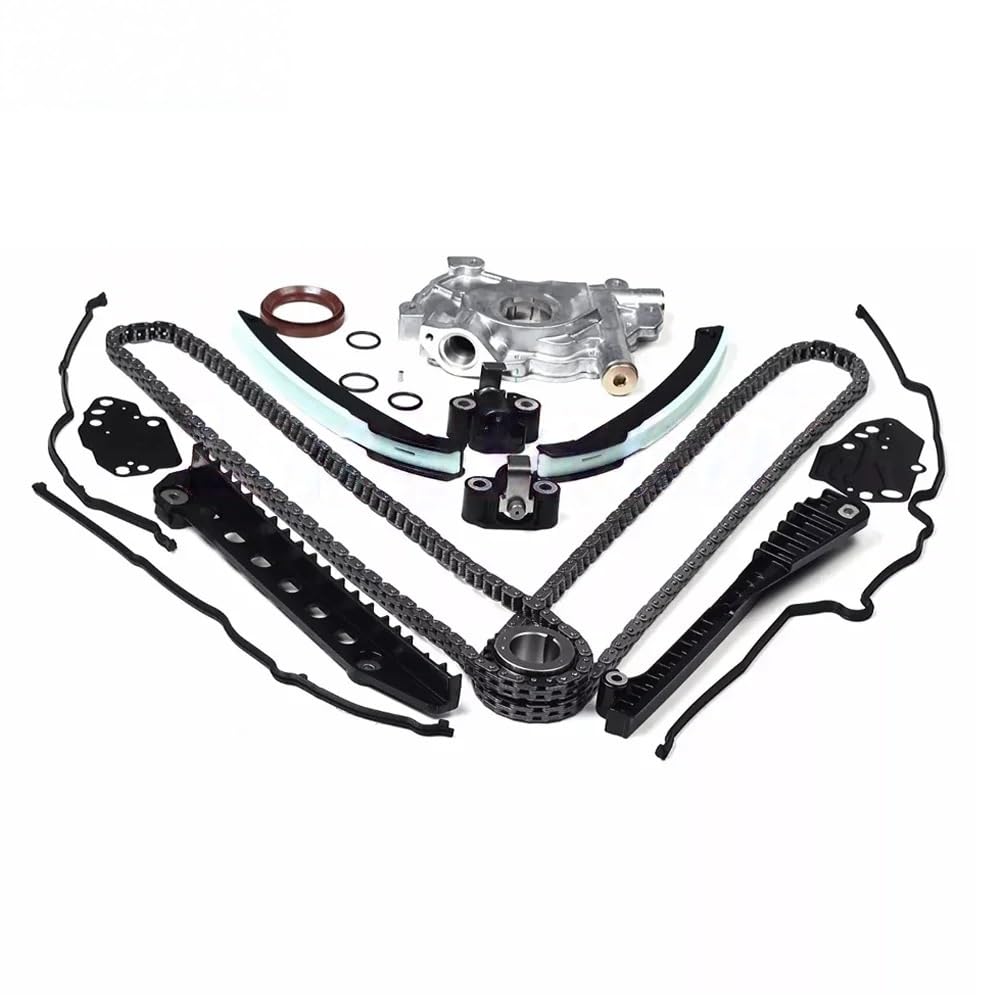 łańcuch rozrządu pompy Pasuje do Ford F-150 Expedition Pasuje do Lincoln Navigator Mark LT 5.4L V8 zestaw łańcucha rozrządu gazu i uszczelki pokrywy olej woda łańcuch napędowy oleju