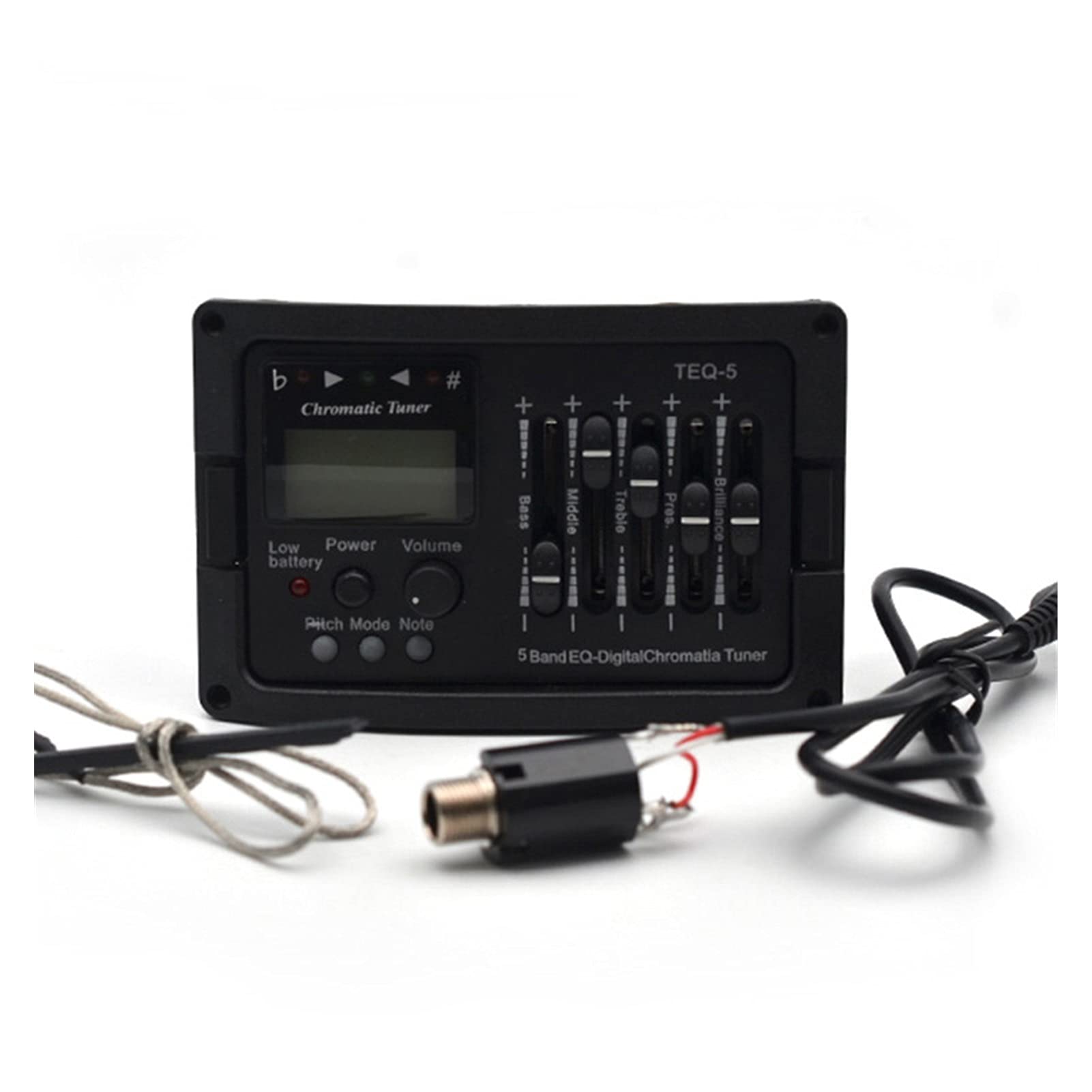 5 Band Acoustic Guitar Preamp EQ Equalizzatore Classico Guitar Acoustic Guitar Amplificatore Digitale Chromatia Blend Tuner Piezo Pickup Pickup