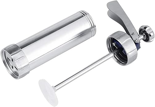 Miniatura 7 de Kit de máquina de prensa de galletas, máquina para hacer galletas, juego de pistola de galletas de acero inoxidable, 20 discos de galletas y 4