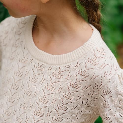 Image of Hope & Henry Girls' Cable Knit Raglan Turtleneck Sweater
