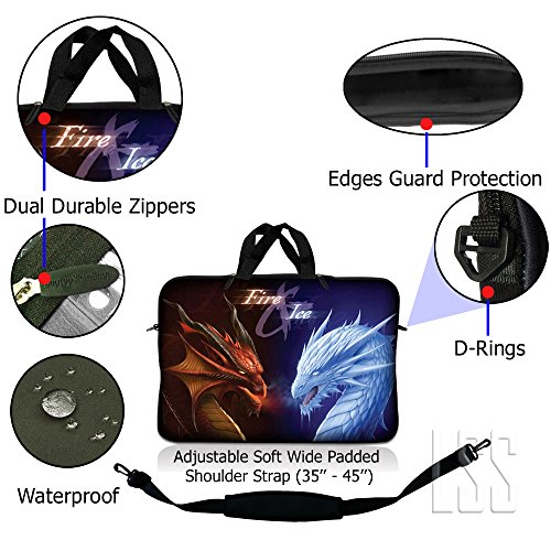 Funda para laptop 15 a 15.6 pulg. con adhesivo y mouse miniatura 5