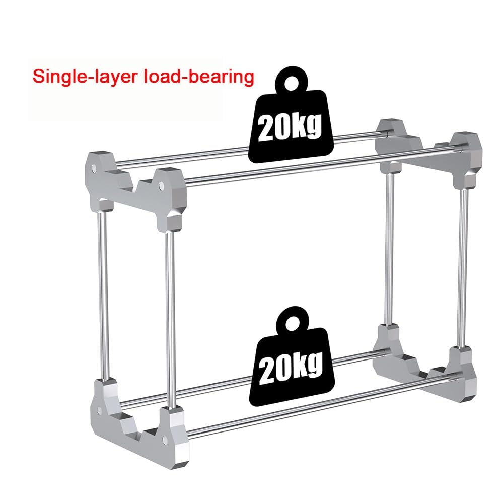 Doppellagiges Filament-Gestell Aus Karbonstahl, Filamenthalter Für 3D-Drucker, Doppellagiger Filament-Organizer Für Den Schreibtisch, Geeignet Für 3D-Druck-Arbeitsplätze(Blau)