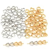 【Dimensione Ideale per Progetti Fai da Te】: Di circa 11 mm di lunghezza e 12 mm di larghezza, questi anelli sono versatili. L'anello aperto si apre e chiude facilmente – perfetto per creare e combinare con perline, ciondoli o altri elementi.
