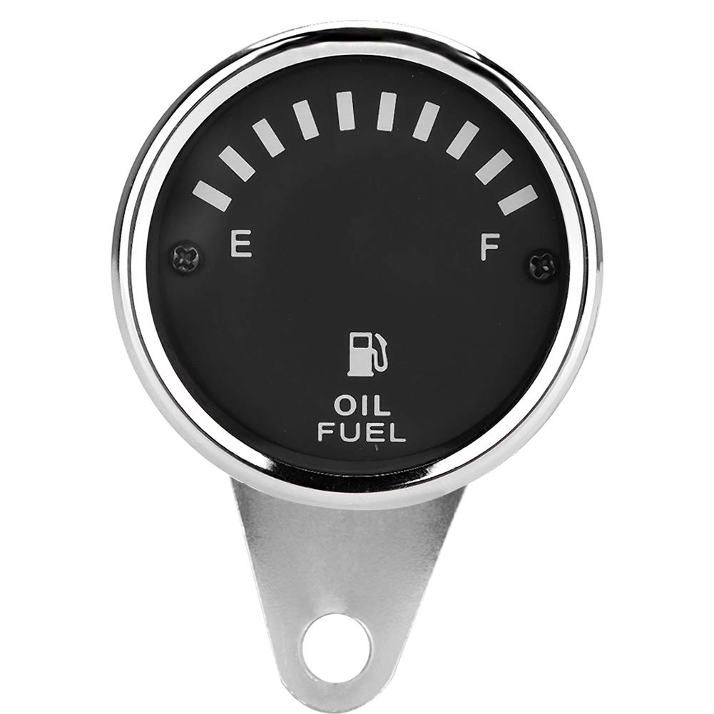 jauges de carburant pour moto DC 12V Moto Universelle Voiture Affichage à LED jauge de Carburant électrique jauge de Compteur électronique