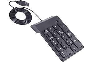 Ergonomic USB 10 Key Numeric Pad for Enhanced Numerical Input