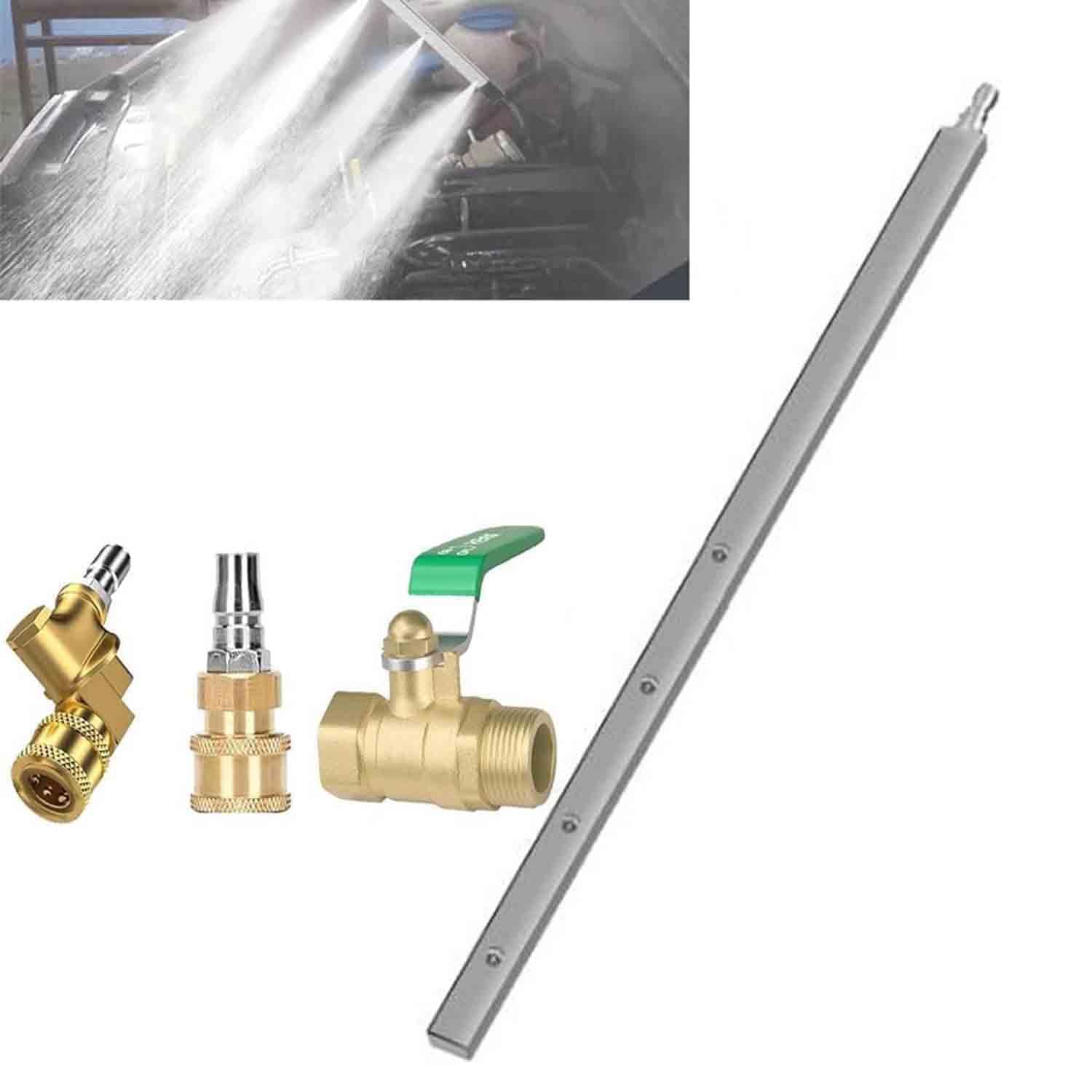 Radiator Cleaning Wand, Efficient No Removal Cleaning Tool for Tight Crevices, Dual-Use Water/Air Flush, Pressure Washer Accessories, Home Car Truck Power Washer Wand