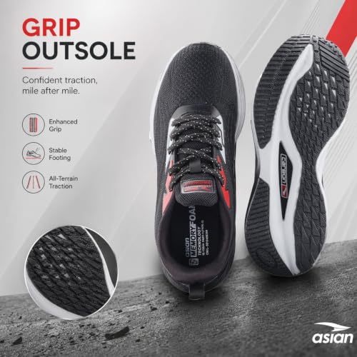 Image of ASIAN Powerplay Carbon-39 Men's Running Shoes | Breathable Knit, High-Rebound Midsole with Carbon Plate for Daily Runs & Active Use