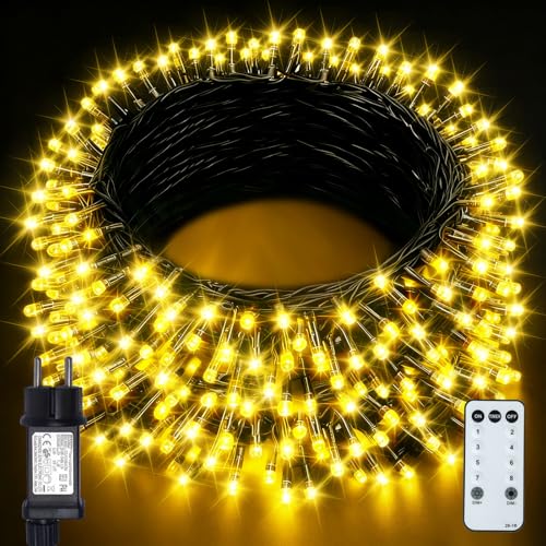 BIUDN 300LED Lichterkette Außen,15M Lichterkette Warmweiße Outdoor 8 Modi Timer Funktion 4 Helligkeitsstufen Lichterkette Strom innen,Geeignet für Feiern,Weihnachtsbaum,Zimmereingänge,Gärten usw. BIUDN 300LED Lichterkette Außen,15M Lichterkette Warmweiße Outdoor 8 Modi Timer Funktion 4 Helligkeitsstufen Lichterkette Strom innen,Geeignet für Feiern,Weihnachtsbaum,Zimmereingänge,Gärten usw.