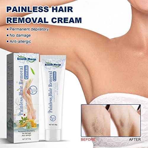 Creme Depilatório Corporal | 60g Creme Depilador Corporal,Fórmula suave Presentes de cuidados de bel