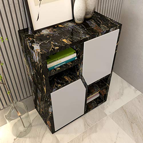 Image of LaCheery 160 x 24 inch Sapphire Look Marble Contact Paper Decorative Self Adhesive Wall Paper Waterproof Wallpaper Stick and Peel Marble Countertop Contact Paper for Kitchen Island Cabinets Backsplash