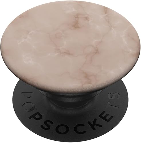 Patrón de piedra marrón y blanco PopSockets intercambiable PopGrip