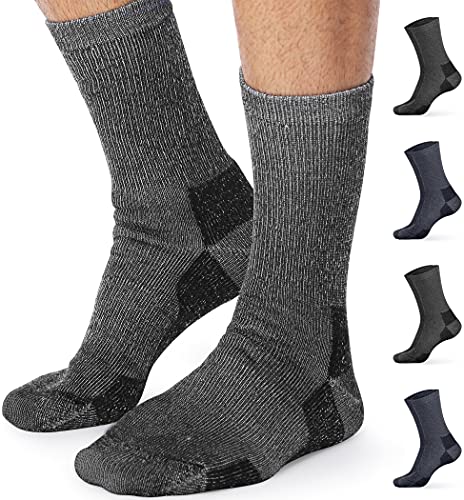 Pembrook Merino Wool Socks for Men & Merino Wool Socks for Women | Merino Wool Sock Pack 4 Pairs