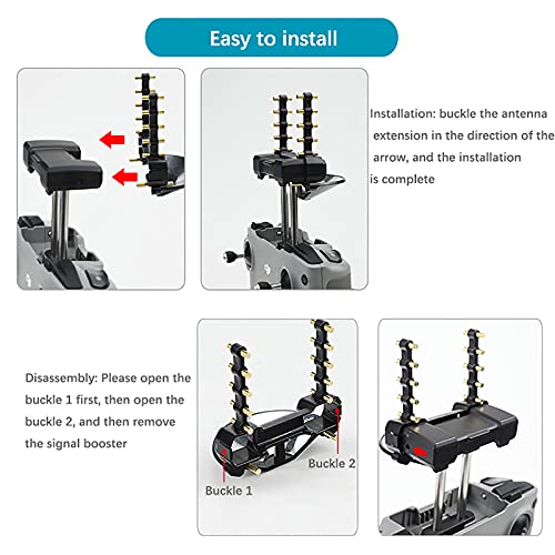 Extensor de alcance de antena de drone Yagi-UDA 5,8 ghz, compatível com DJI Air 2S/Mini 2/Mini 3 Pro
