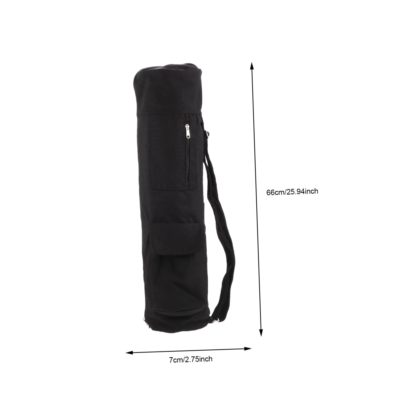 TOYANDONA Bolsa para Esterilla de Yoga Correa Ajustable y Cierre de Cremallera, Material Sintético Resistente y Diseño Fácil de Llevar para Amantes del Yoga