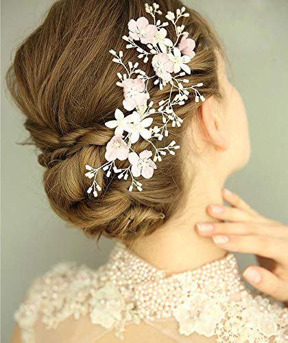 Amazon.com: FXmimior Bridal Wedding Flower Headpiece Vintage  display picture 3
