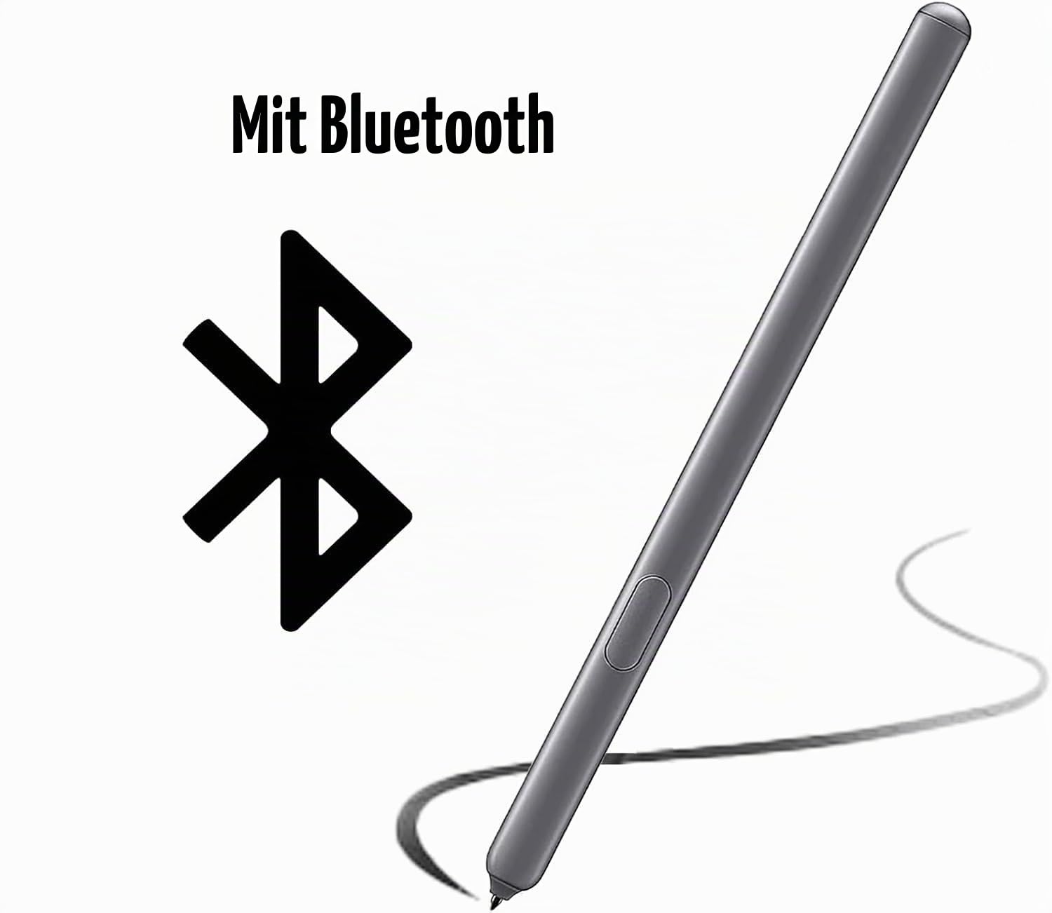 Galaxy Tab S6 Stift Ersatz mitBluetooth S Pen Stylus Stift für Samsung Galaxy Tab S6 SM-T860, SM-T865, SM-T867 S Pen Stylus, Tab S6 Pen Stylus,Grau