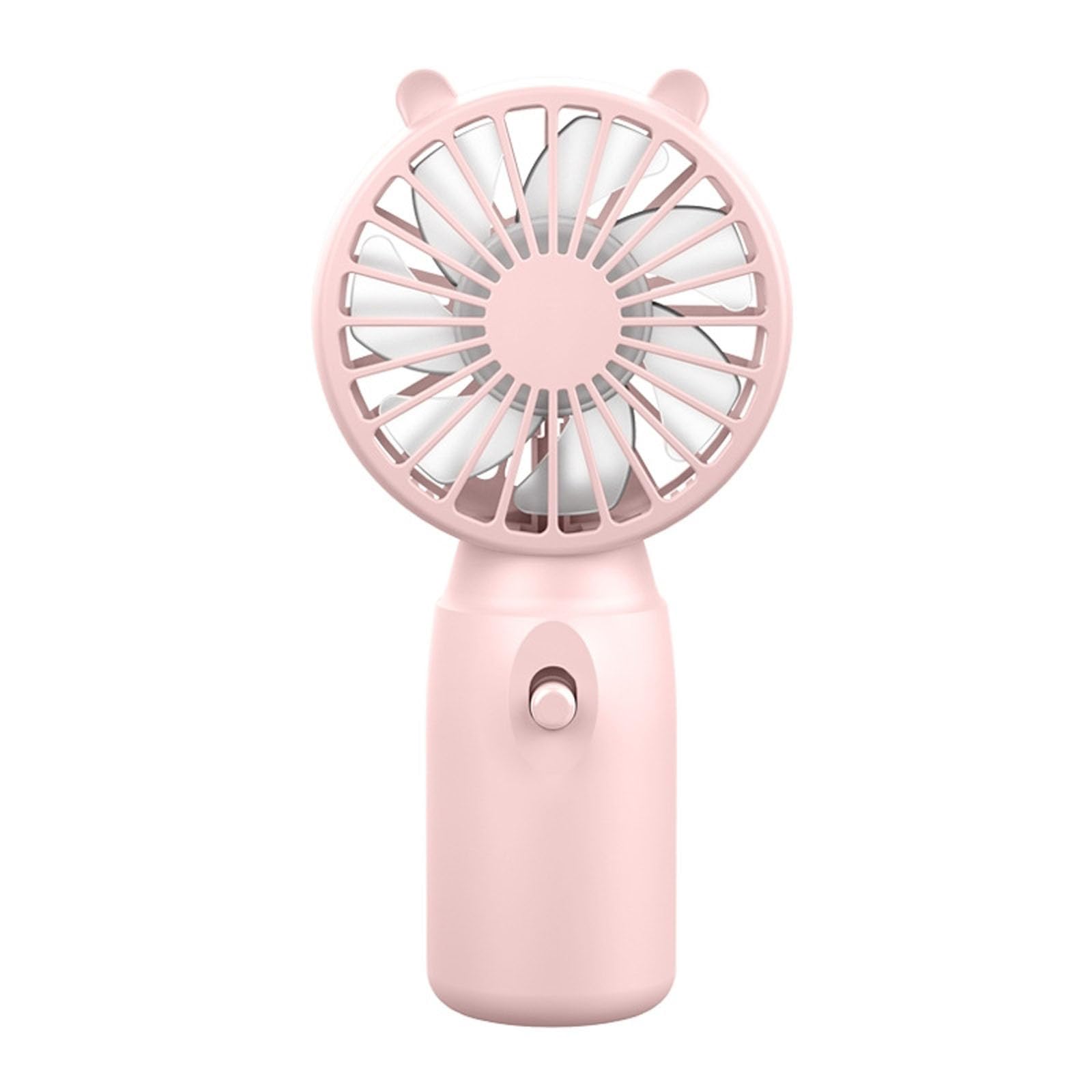 Handheld Fan - Rechargeable Pocket Fan, Portable Fan for Travel, Lightweight Small Desk Fan for Commute Office (Pink)