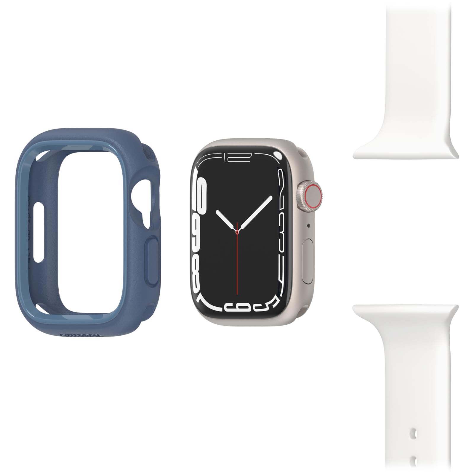 OtterBox Watch Bumper Apple Watch Series 9/8/7-45mm, custodia di protezione elegante, antiurto, a prova di caduta per Apple Watch, Guards Display e Edges, Blu