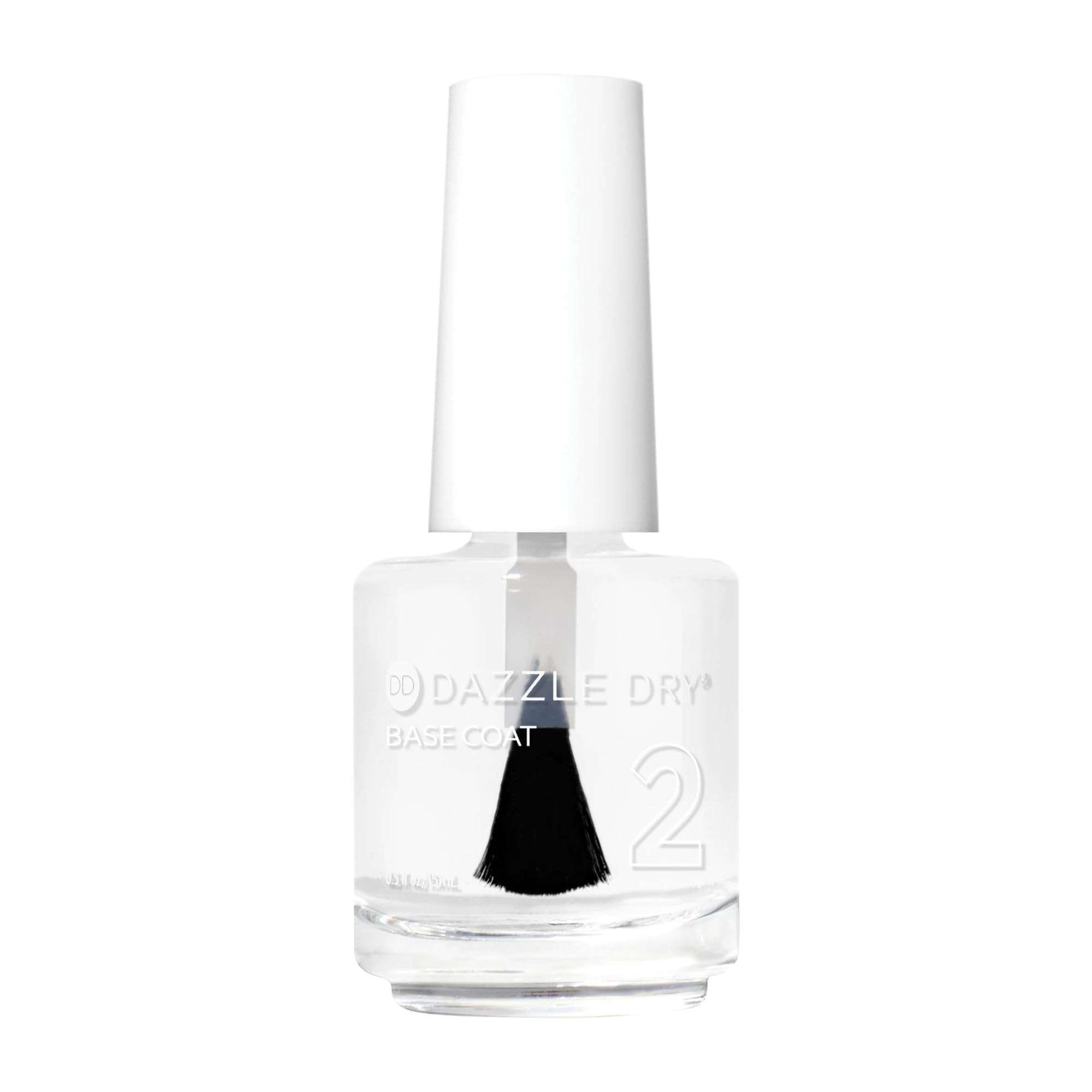 Dazzle Dry Base Coat - Step 2 – A Fast-Drying clear coat - Long-Lasting Nail Polish Base Coat for Non-Toxic Manicures (0.5 fl oz)
