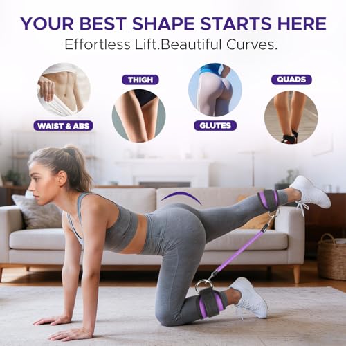 Pilates Ring Kit for Women, Pilates Equipment Accessories, Home Workout Set with Magic Circle, Mini Exercise Ball, Ankle Resistance Bands & Yoga Socks, for Fitness, Toning & Better Me Gifts - Image 5