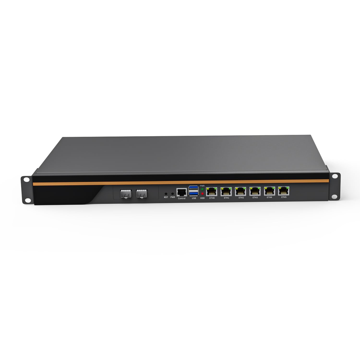 Partaker 1U Rackmount Firewall Hardware, OPNsense, VPN, Network Appliance, I3 13100, S12, AES-NI, 6 x I226-V 2.5Gbe, 2 x 10G SFP, 2 x USB3.0, COM, VGA, Barebone, NO RAM, NO Storage, NO System
