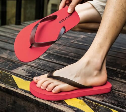 Men's Flip-Flops, Comfortable Men's Sandals, Breathable Slippers for Boys, Beach Sandals for Outdoor-Multicolor E032