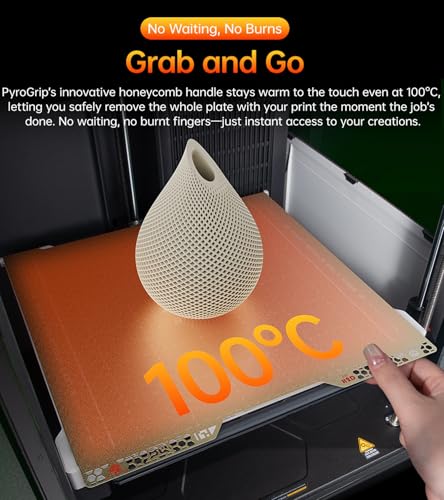Image of BIQU PyroGrip Build Plate for Bambu-Lab H2C 3D Printer | Double-Sided Textured PEI Spring Steel Sheet for Bambu-Lab H2C, Print Area 350x325mm, 1 Piece