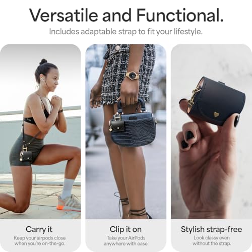 Image of Spigen Cyrill Mini Bag for Airpods 4 (2024) Case Cover - Black