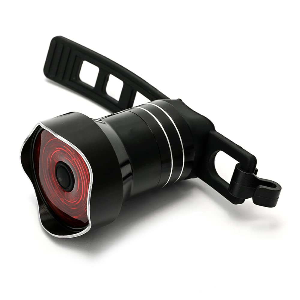 Luces traseras para Bicicleta, Luces traseras Inteligentes para Bicicleta de montaña, Luces con Sensor para Ciclismo Nocturno, Bicicletas de Carretera, Carga USB, Accesorios de Ci
