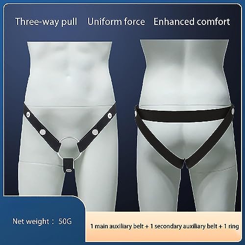 Image of Chastity Belt Male Sissy Belts Chasity Device Anti-Off Auxiliary Chastity Strap Cage Sex Furniture Toys for Men (Pink Three-Way Belt)