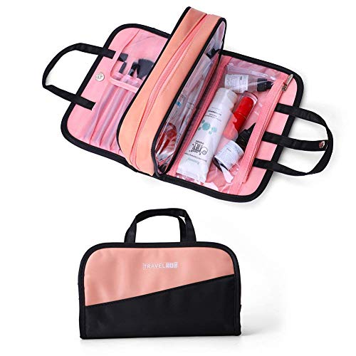 Preisvergleich Produktbild Bewegliche Verfassungs-Beutel, professionelle Make-up-Fall-Spielraum-kosmetische wasserdicht Toilettartikel Organizer für Frauen-Mädchen-Geschenk-Festival Überraschung