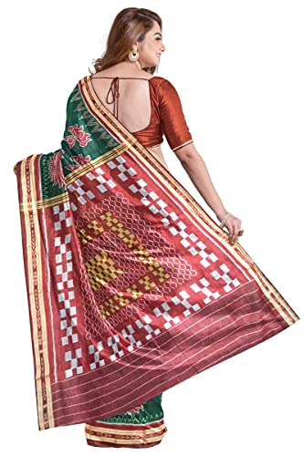 NUAPATANAPATA green sambalpuri silk saree – image 3