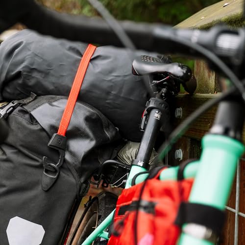 Image of Gear AID Holdfast Bungee Strap, Organize Your Garage and Gear for Biking, Camping, Hunting, Exercise, Paddling and More, Orange Reflective