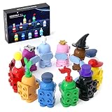 【Instrucciones en papel】:El juego de construcción entre nosotros incluye instrucciones en papel de colores y los pasos de montaje son claros y fáciles de seguir. Los niños pueden ensamblarlos fácilmente de acuerdo con las instrucciones.