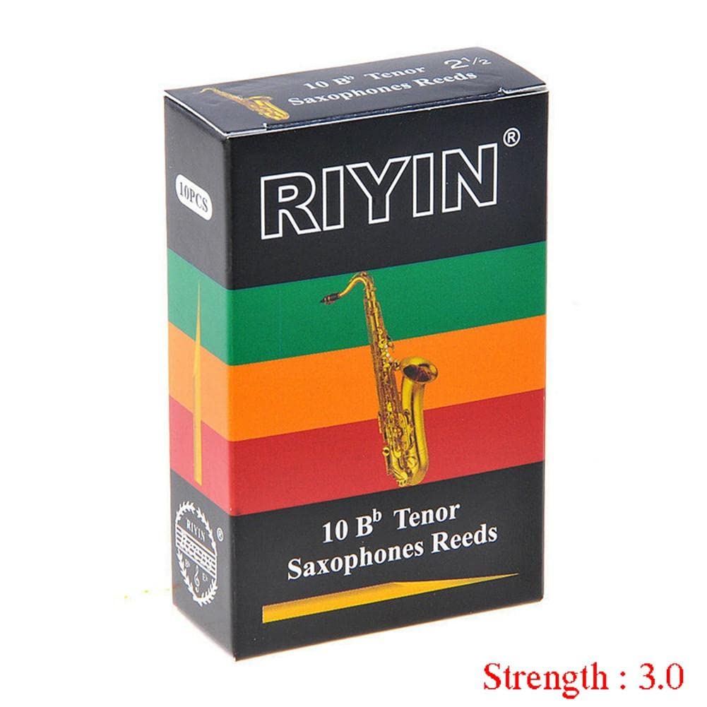2BOX 20pcs Alto Sax Saxophone Reeds 3 Reed, Alto bE Saxophone Reeds Lade Bamboo 3 Reed Strength 3 for Clarinet, Soprano or Alto Sax