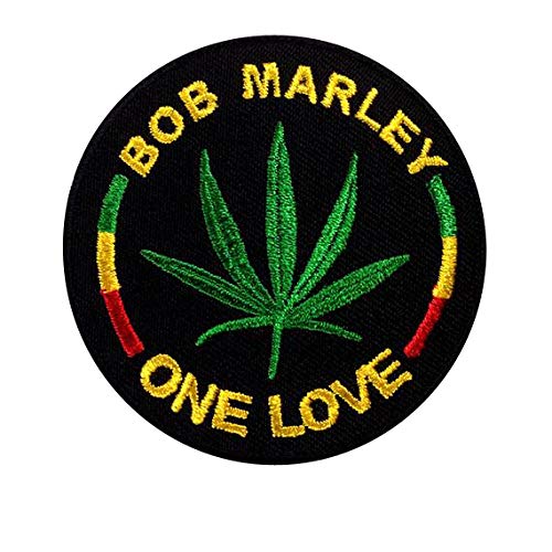 BOB Marley One Love Patch Iron on DIY Decorate Clothes Clothing Vest Jacket Coat Hat Cap Shirt Denim Jean Bag Hobby Gift