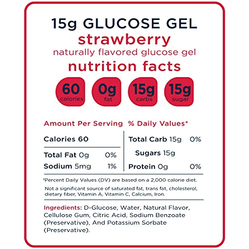 image for Transcend Glucose Gel Packs - Strawberry - 15 Pack (1.1oz Each) - FSA/