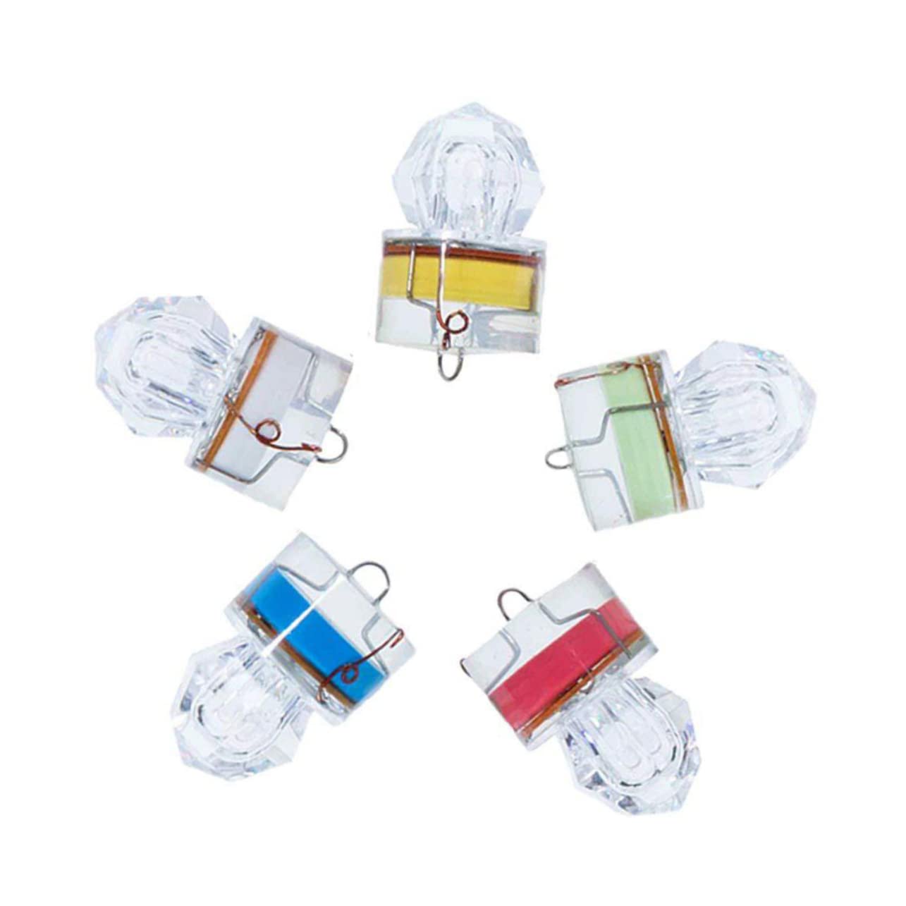 Yardwe 10 Pezzi Luce di Pesca Subacquea LED Richiamo di Pesca Luce Notturna Luce di Notte Attrezzi da Pesca di Notte Luci da Pesca per di Notte Lampada da Pesca Luce Subacquea Richiamo