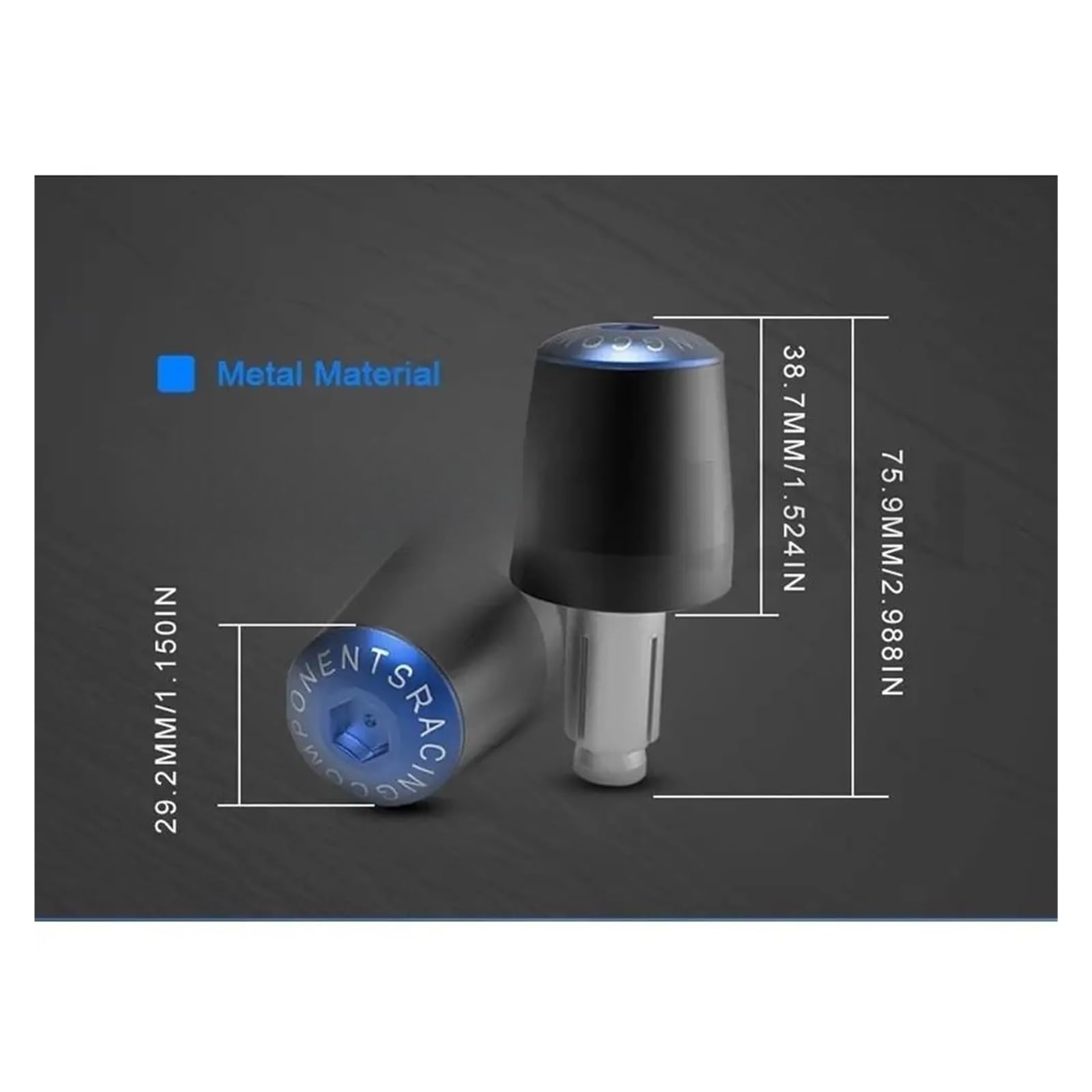 Moto Poignées Bouchon Équilibré Prise Embouts De Poignées De Guidon De Moto Anti-Vibrations pour Hond&a CB650F CBR650F CB CBR 650F 2014 2015 2016 2017 2018