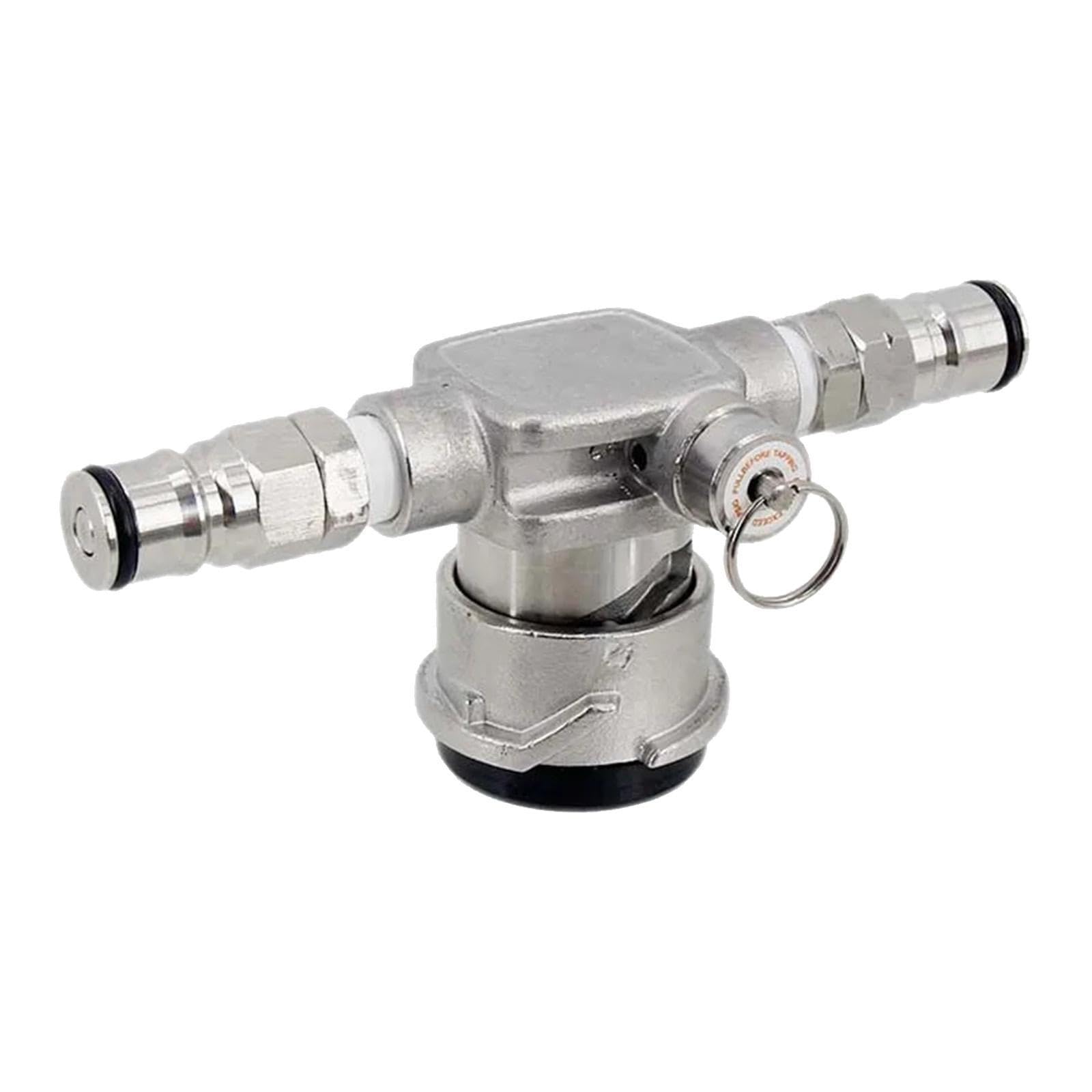 Conector de Barril de Cerveza Extraplano, Dispensador de Cerveza de Grifo Fácil de Conectar, Ahorra Espacio, Válvula de Repuesto de Acero Inoxidable C, Type D, Individual