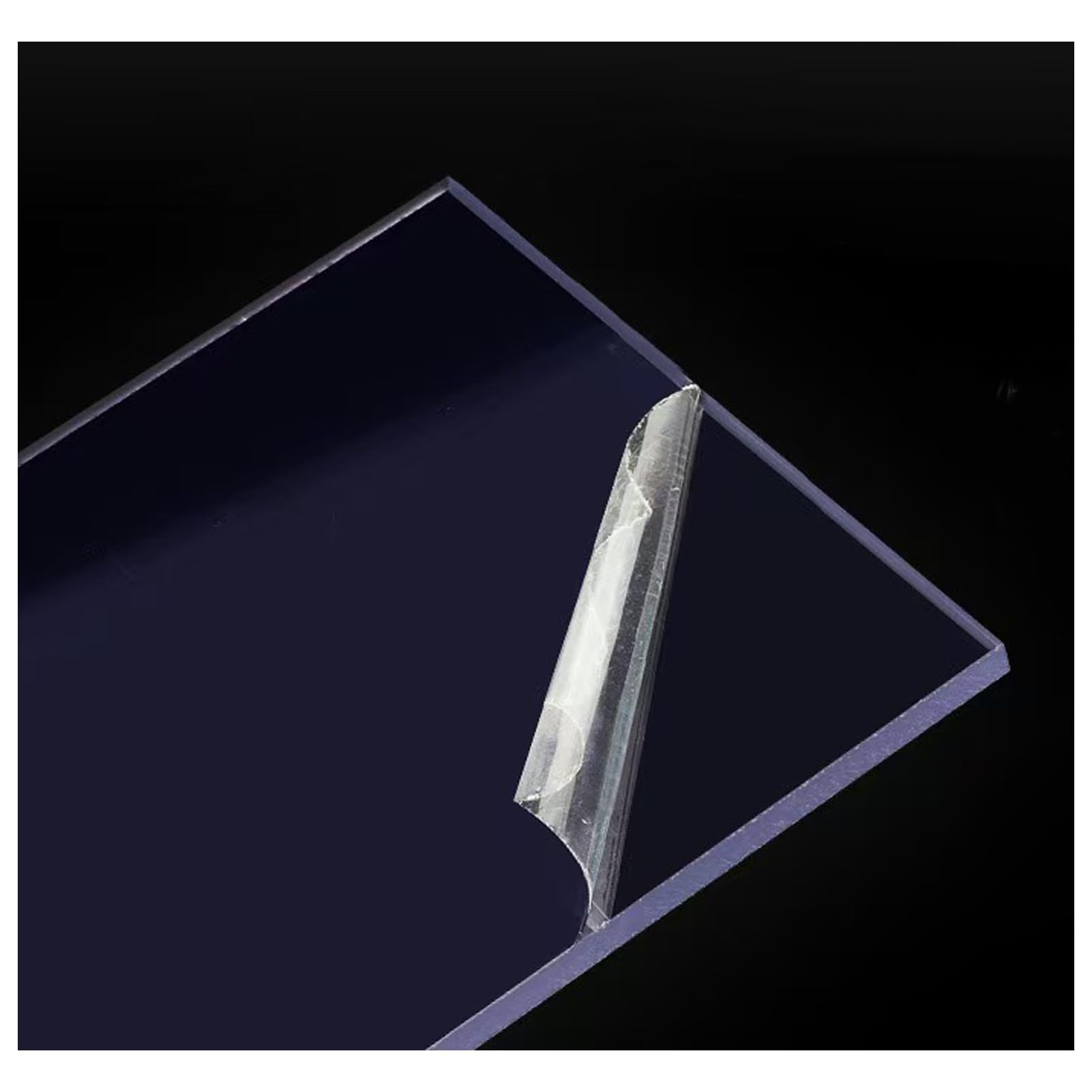 Fogli acrilici trasparenti, 110 cm x 50 cm, spessore 5 mm, foglio di plastica acrilica trasparente in plexiglass per decorazioni, esposizioni, cornici, pittura, stanza soleggiata