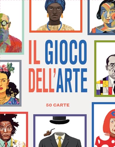 Art&Design24 Il Gioco dell'Arte - 50 Carte per Scoprire Curiosità Divertenti sugli Artisti, Incluso Opuscolo con Biografie, Scatola da Gioco Idea Regalo