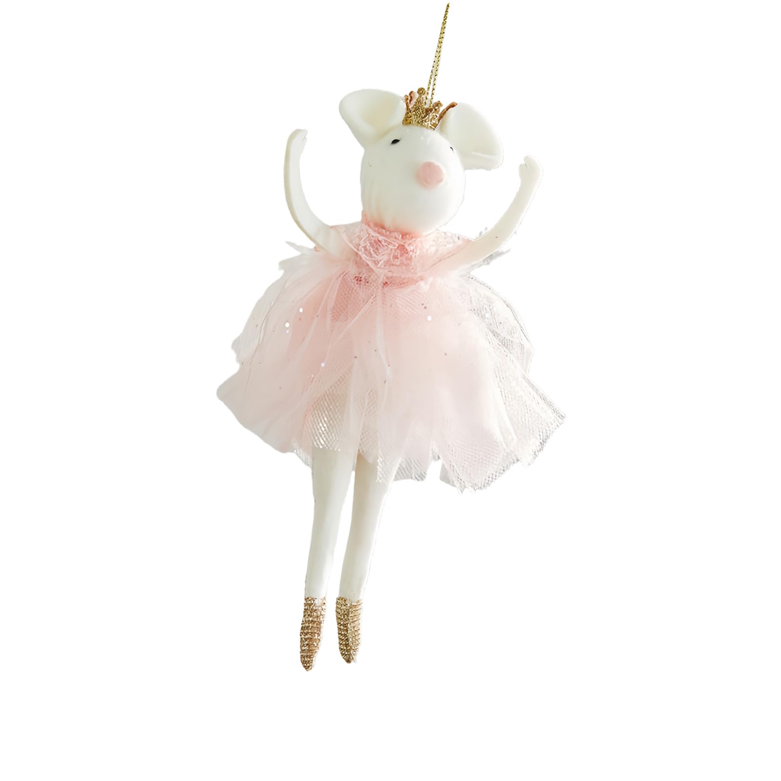 Crowns Christmas Ornament Plush Doll Delicate Craftsmanship Multi Purpose Seasonal Decoration Elegant Crown Christmas Plush Ornament Handcrafted Doll Hanging Charm for Tree and Home Decor