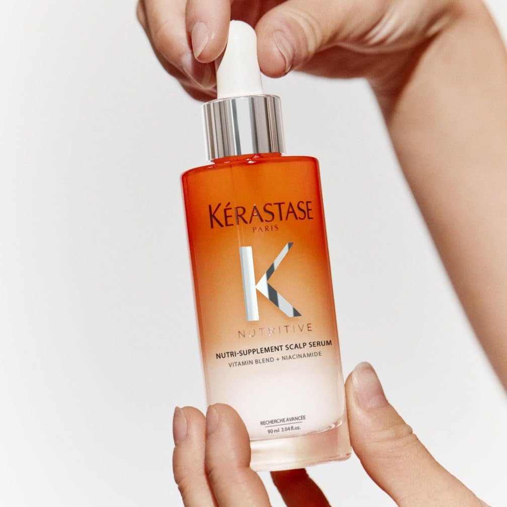 KÉRASTASE Nutritive - Sérum Nutritif Confort Intense - Serum Hydratant Pour Cuir Chevelu Sec - Apporte des Nutriments Essentiels - Niacinamide & Glycérine - +23% Hydratation Immédiate* - 90 ml